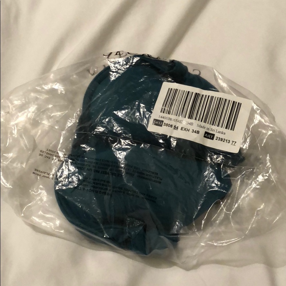 teal victorias secret bra